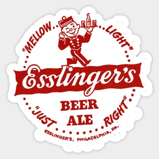 Retro Beer - Esslinger's Beer and Ale, Philadelphia PA 1868 Sticker